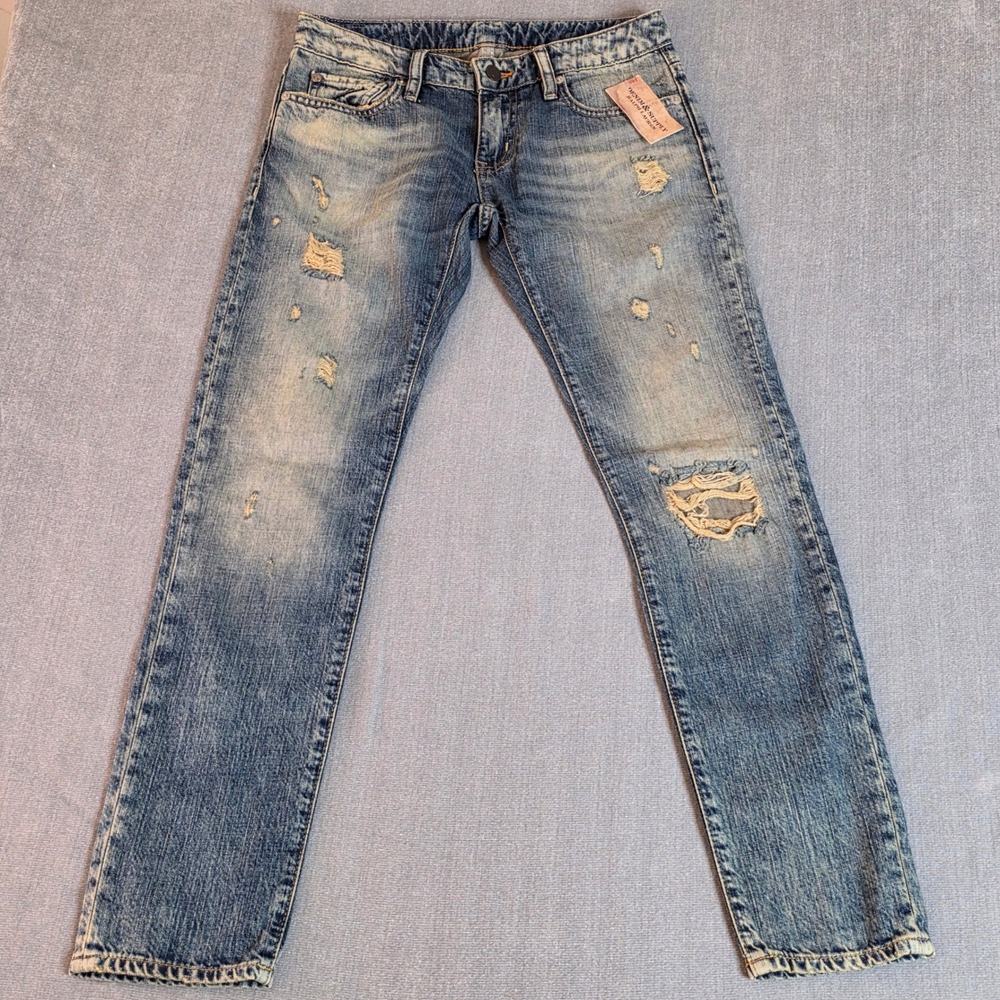 Denim & Supply Ralph Lauren Distressed Ripped Slim Jeans Women's 24 NWT Grunge